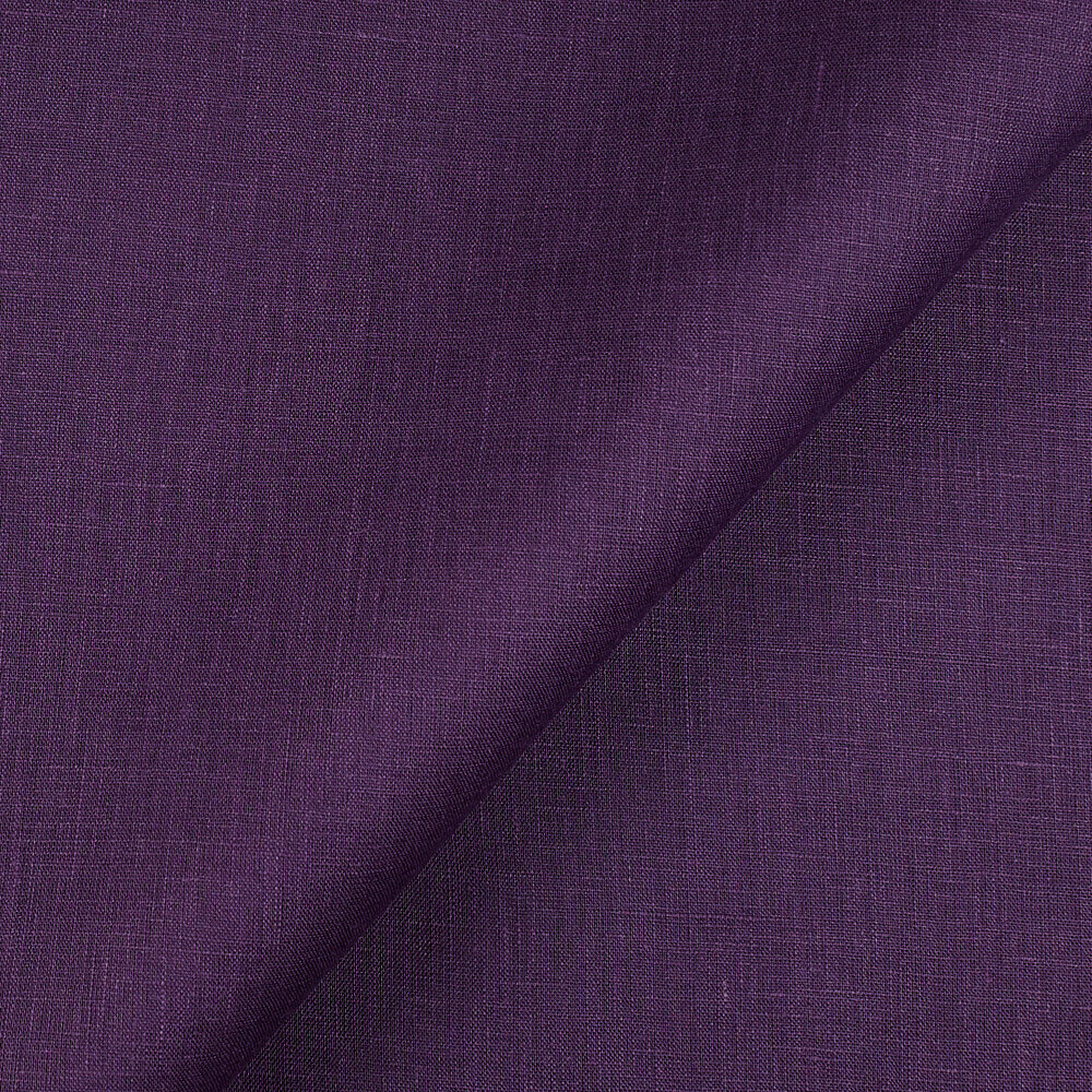 IL020 Handkerchief 100% Linen Fabric Royal Purple Softened