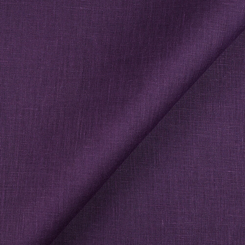 Fabric IL020 Handkerchief 100% Linen Fabric Royal Purple Softened