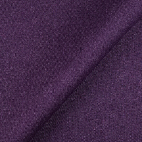 IL020 Handkerchief 100% Linen Fabric Royal Purple Softened
