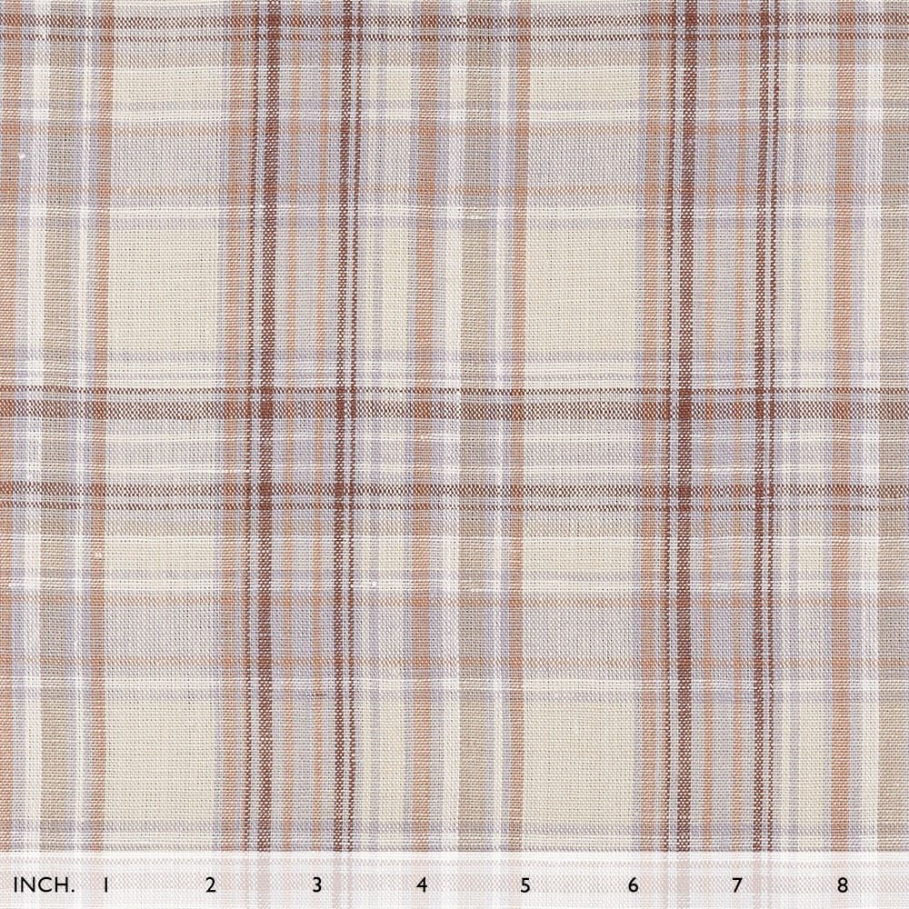 IL045 100% Linen Fabric  - 860 Plaid