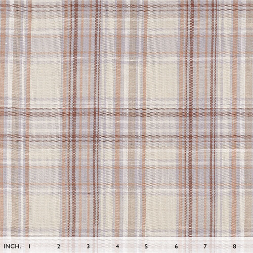 IL045 100% Linen Fabric  - 860 Plaid