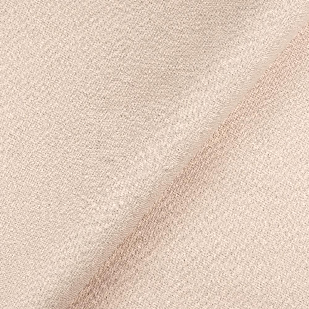 Fabric 1C64 Luxury 100% Linen Fabric White Sand Softened