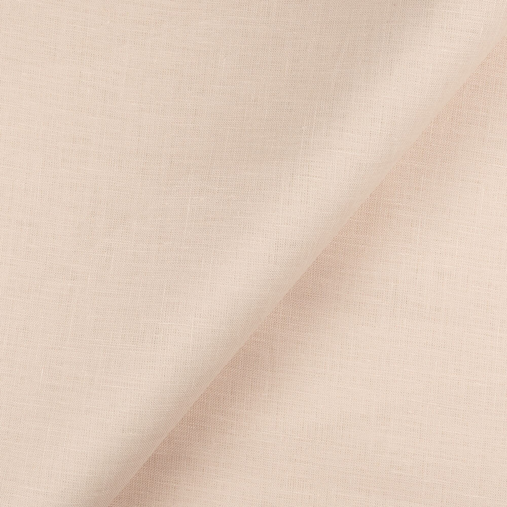 1C64 Luxury 100% Linen Fabric White Sand Softened