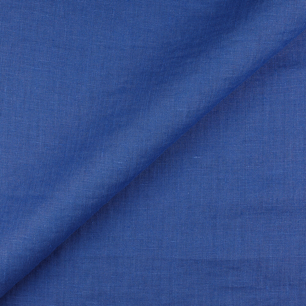 IL019 All-purpose 100% Linen Fabric Royal Blue Fs Signature Finish