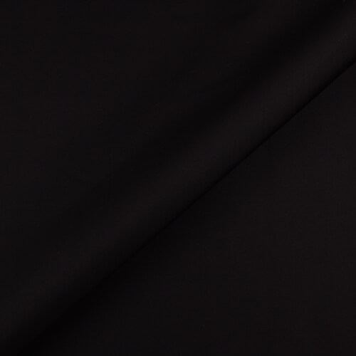 IC012 Poplin 100% Cotton Fabric Black Softened