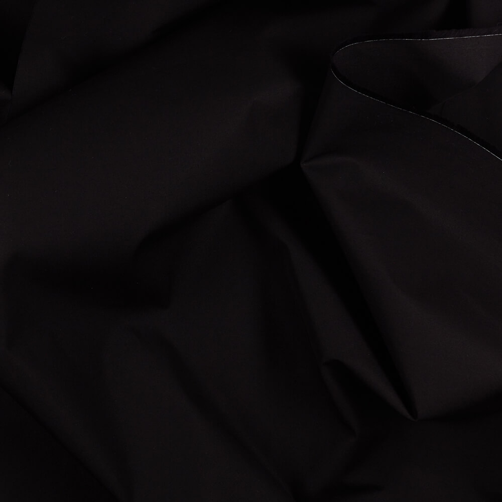Fabric IC012 Poplin 100% Cotton Fabric Black Softened