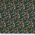 IC012 Poplin Black / Mlt Mary 100% Cotton Fabric