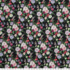 IC012 Poplin Black / Mlt Miranda   100% Cotton Discount Fabric
