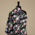 IC012 Poplin Black / Mlt Miranda   100% Cotton Discount Fabric