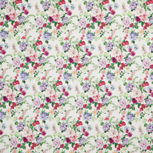 IC012  Miranda   WHITE / MLT  Softened - 100% Cotton - Light (3.4 oz/yd<sup>2</sup>)