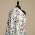 IC012 Poplin White / Mlt Miranda  100% Cotton Discount Fabric