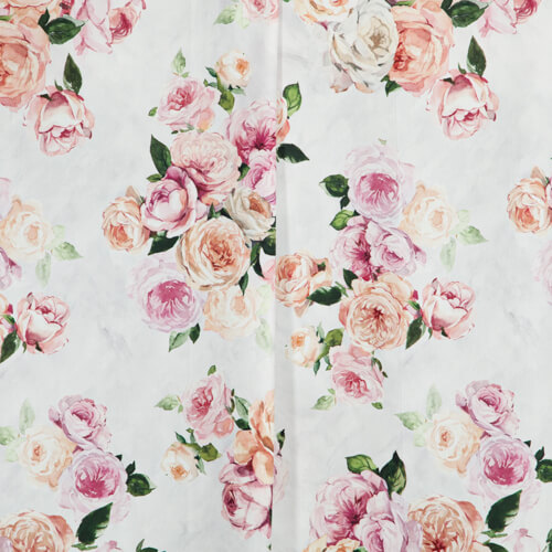 IC012 Poplin 100% Cotton Fabric Light Silver / Mlt Patricia Softened