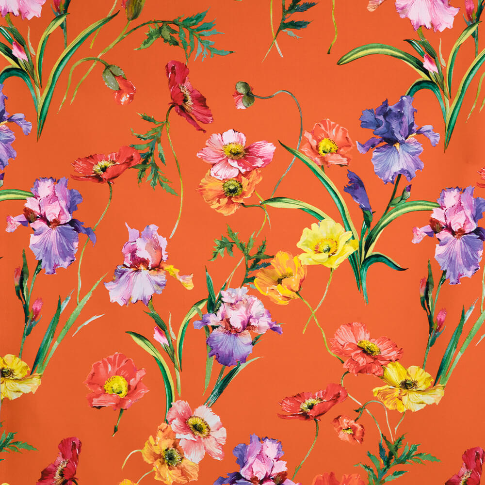 IC012 Poplin Coral Rose / Mlt Barbara 100% Cotton Fabric
