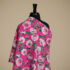 IC012 Poplin Raspberry Rose / Mlt Susan 100% Cotton Discount Fabric