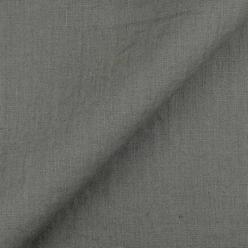 4C22 Rustic  100% Linen Fabric Pale Green Fs Premier Finish