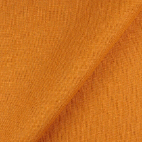 4C22 Rustic  100% Linen Fabric Apricot Fs Premier Finish