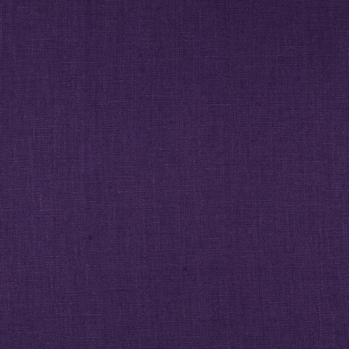 4C22 Rustic  100% Linen Fabric Royal Purple Fs Premier Finish