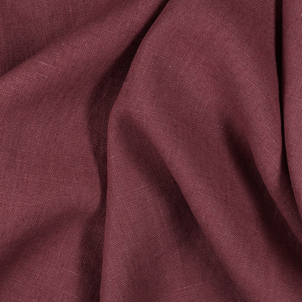 IL090 Canvas Red Lilac 100% Linen Fabric