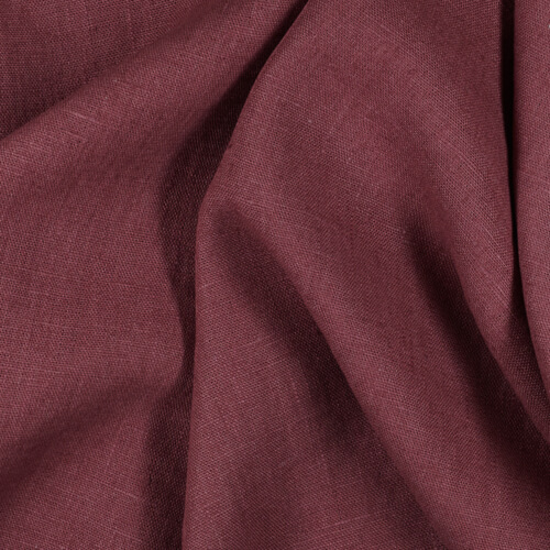IL090 Canvas Red Lilac 100% Linen Wholesale Fabric by the Bolt