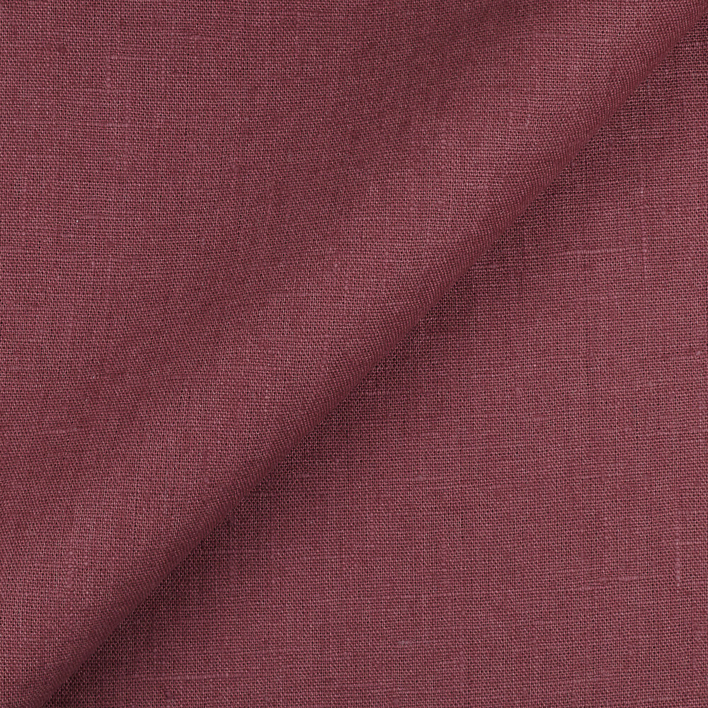 Fabric IL090 100% Linen Fabric Red Lilac Fs Premier Finish