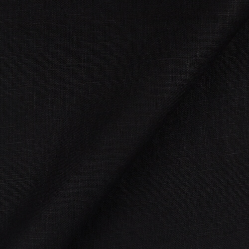 Fabric IL090 100% Linen Fabric Black Fs Premier Finish