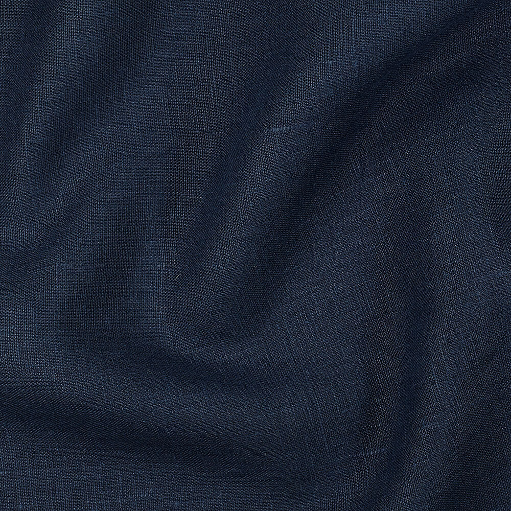 4C22 Rustic  Cobalt 100% Linen Fabric