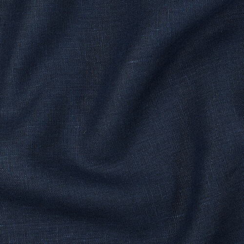 4C22 Rustic  Cobalt 100% Linen Wholesale Fabric by the Bolt