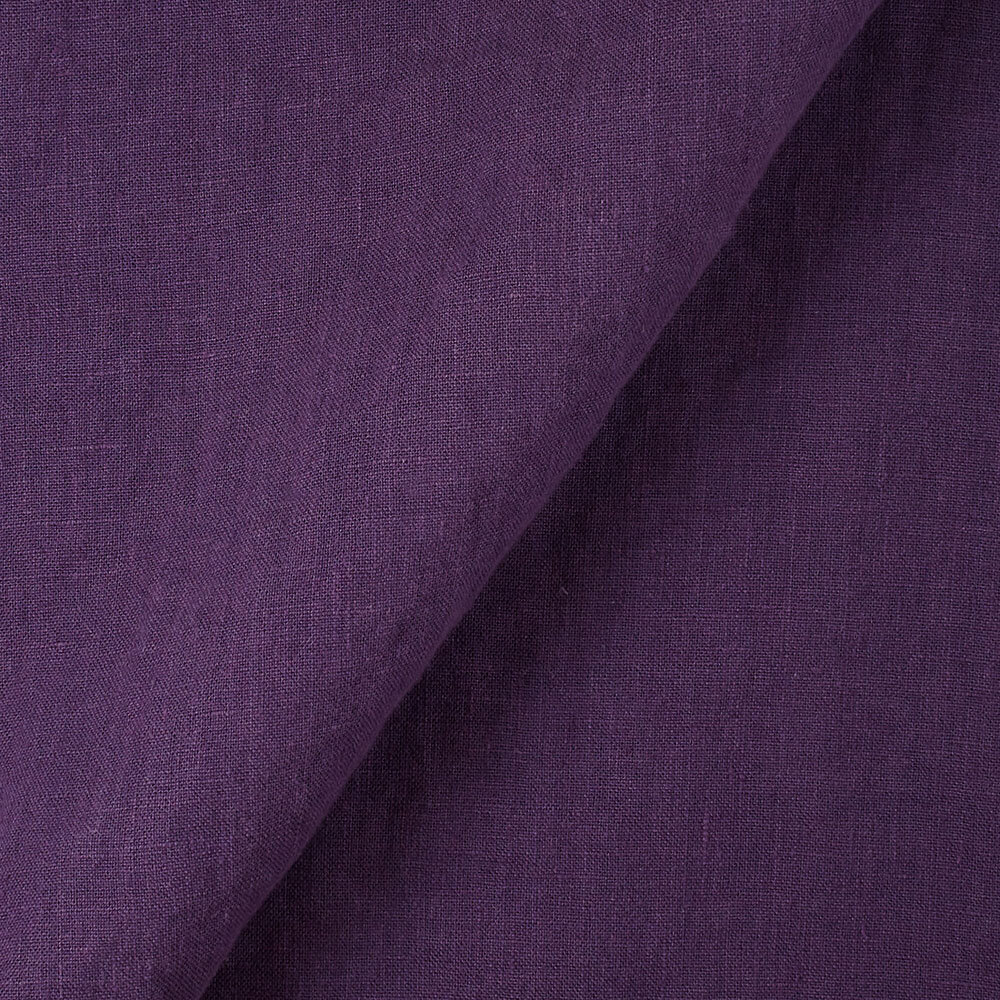 Fabric IL019 All-purpose 100% Linen Fabric Royal Purple Fs Signature Finish