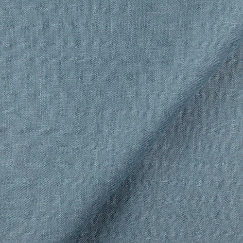 Fabric 4C22 Rustic 100% Linen Fabric Blue Bayou Fs Premier Finish