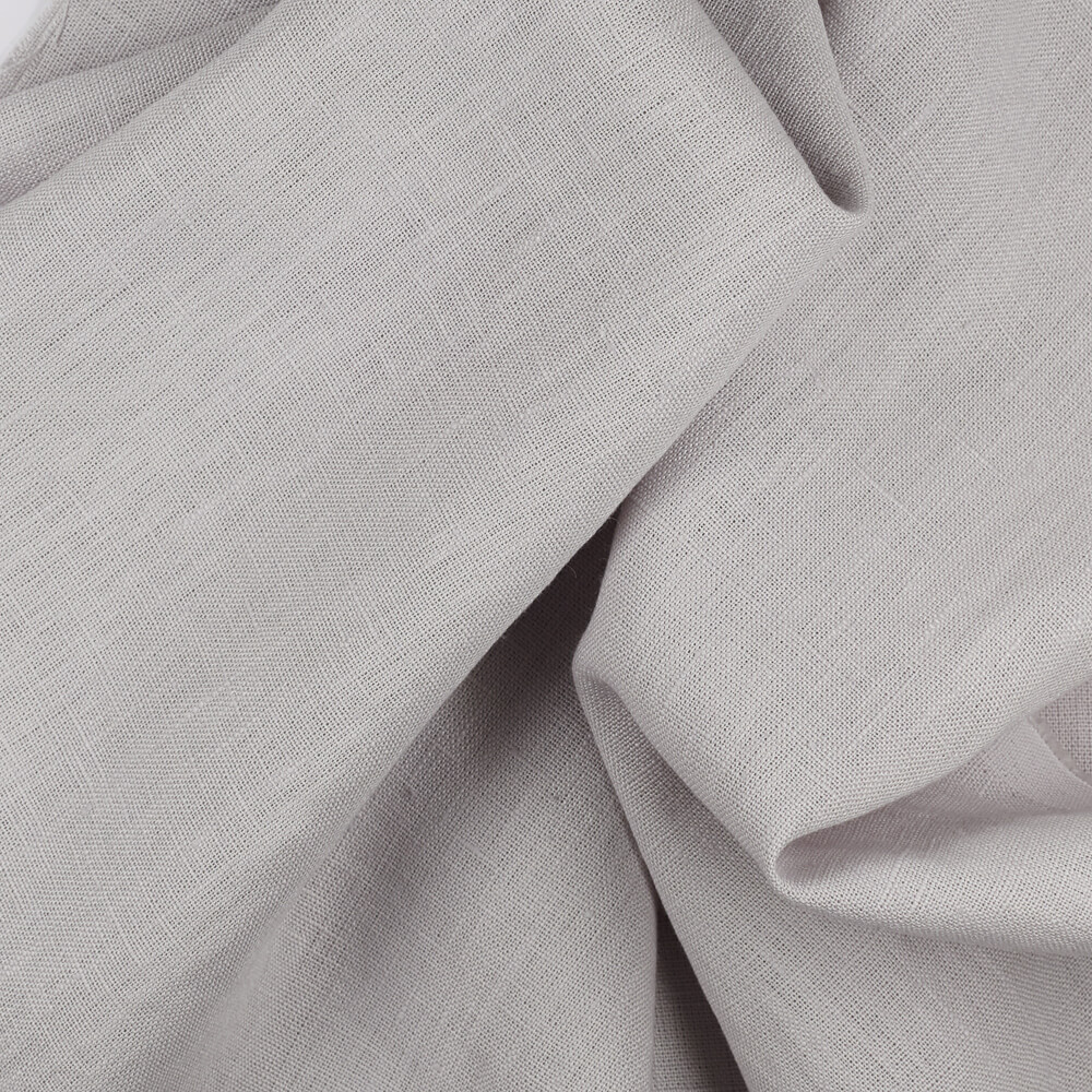 4C22 Rustic  Grey Pearl 100% Linen Fabric