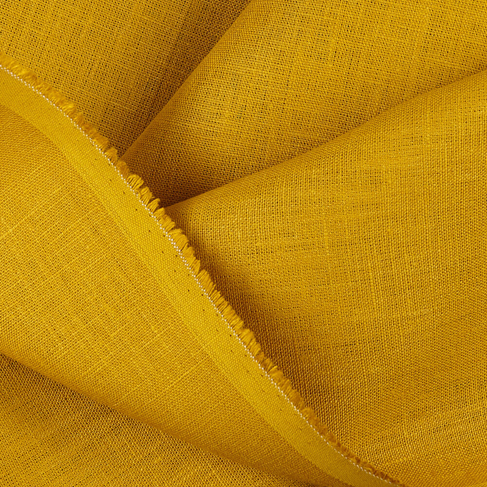 4C22 Rustic  Sand 100% Linen Fabric