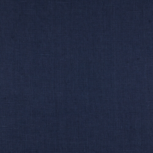 IL090 Canvas 100% Linen Fabric Oxford Blue Softened