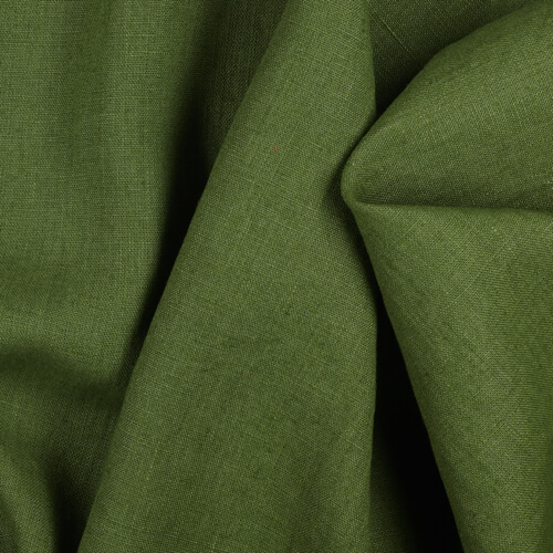 4C22 Rustic  Vineyard Green 100% Linen Wholesale Fabric by the Bolt