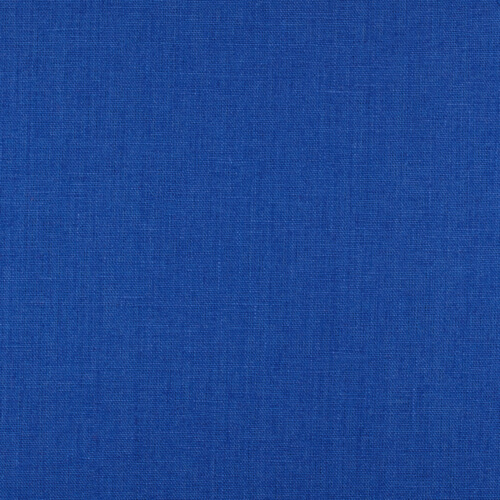 4C22 Rustic  100% Linen Fabric Royal Blue Fs Premier Finish