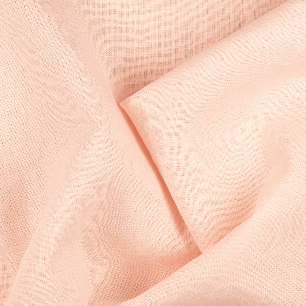 4C22 Rustic  Soft Pink 100% Linen Fabric