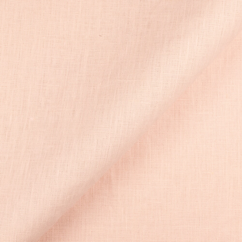 4C22 Rustic  100% Linen Fabric Soft Pink Fs Premier Finish