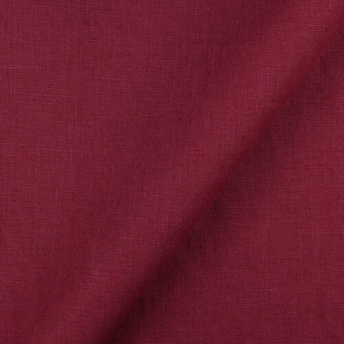 4C22 Rustic  100% Linen Fabric Dulse Fs Premier Finish