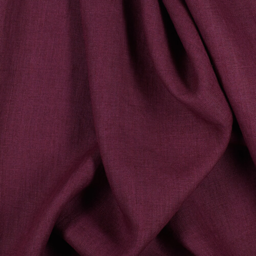 IL019 All-purpose Grape Wine 100% Linen Wholesale Fabric by the Bolt