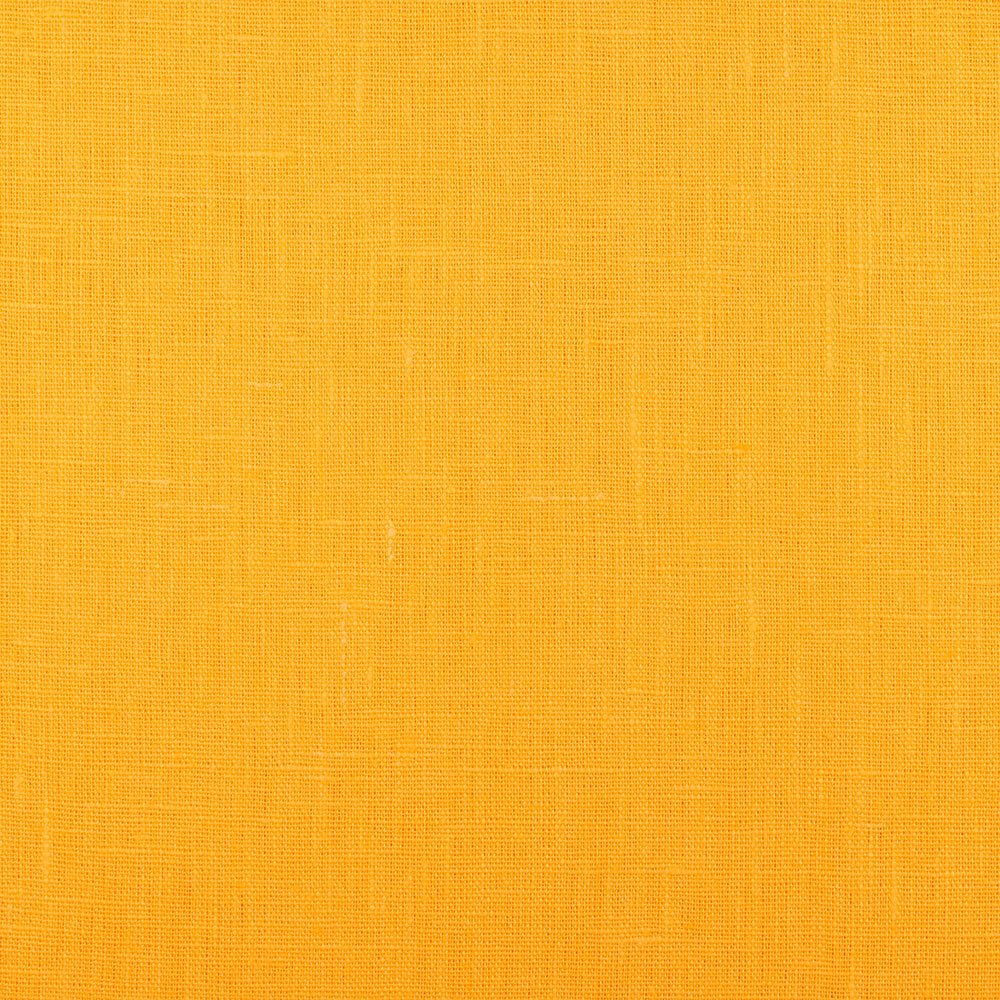 4C22 Rustic  Egyptian Yellow 100% Linen Fabric
