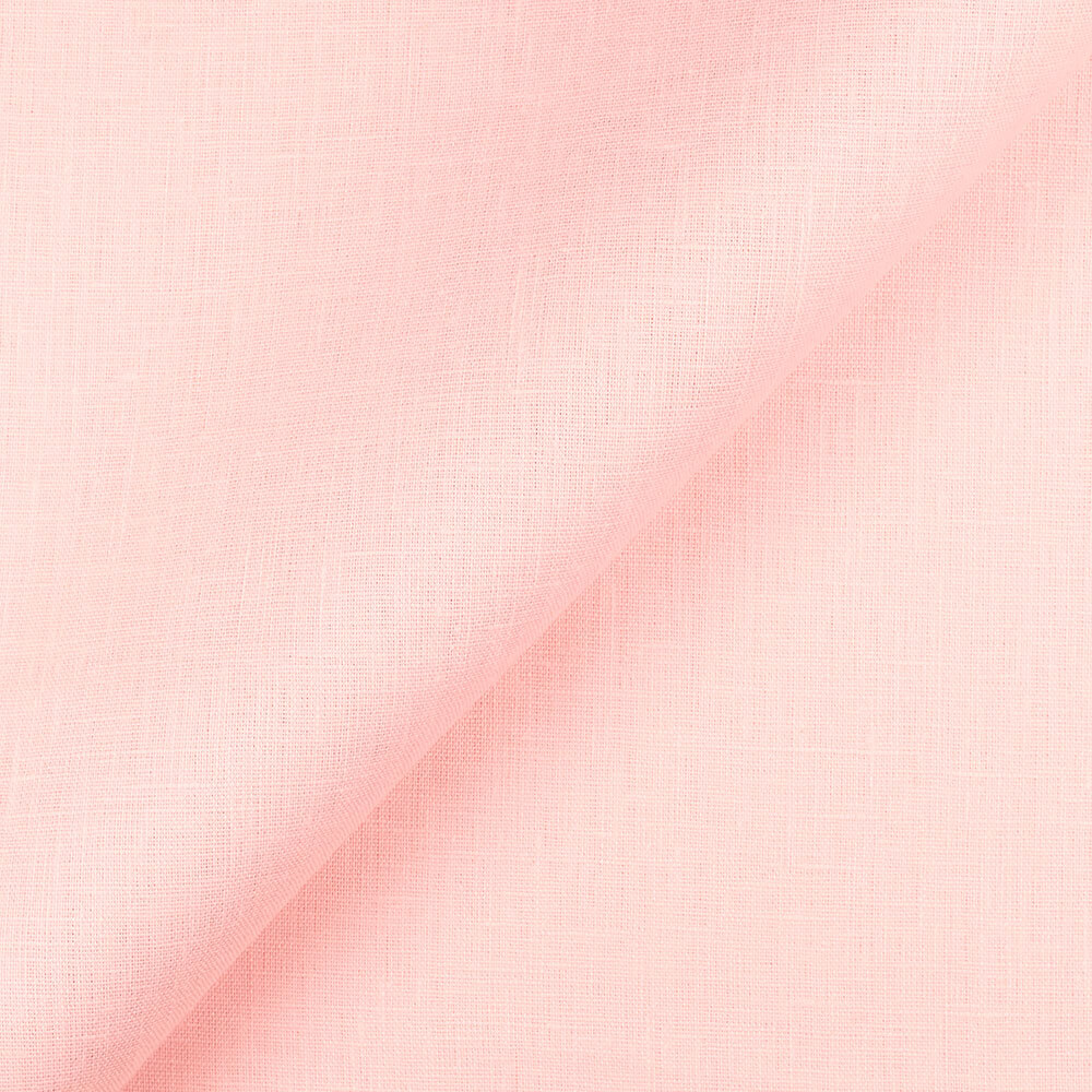IL019 All-purpose 100% Linen Fabric Soft Pink Softened