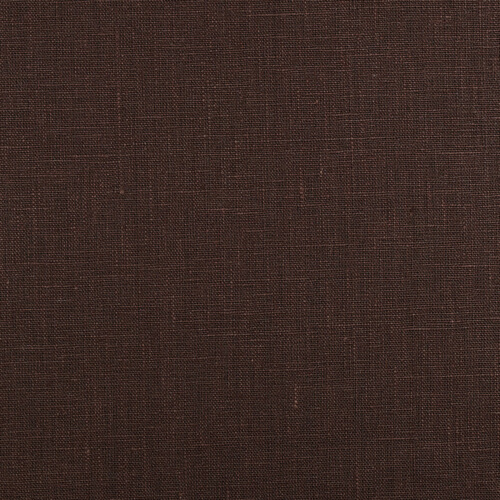 4C22 Rustic  100% Linen Fabric Chocolate Fs Premier Finish