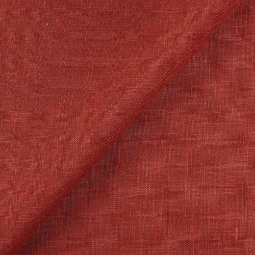 4C22 Rustic  100% Linen Fabric Spice Fs Premier Finish