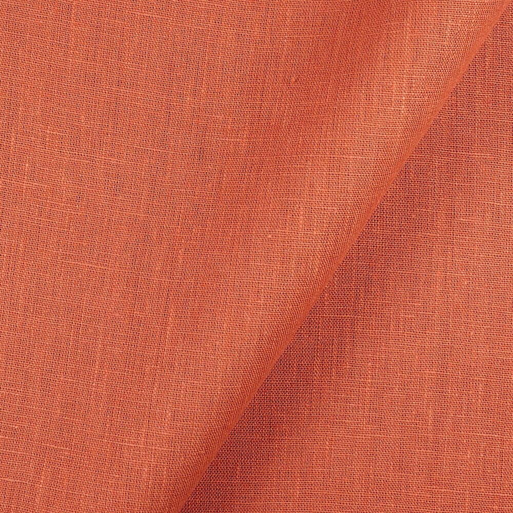 4C22 Rustic  100% Linen Fabric Sanguine Fs Premier Finish