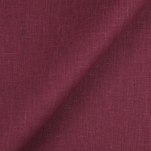 IL019 All-purpose 100% Linen Fabric Tawny Port Softened