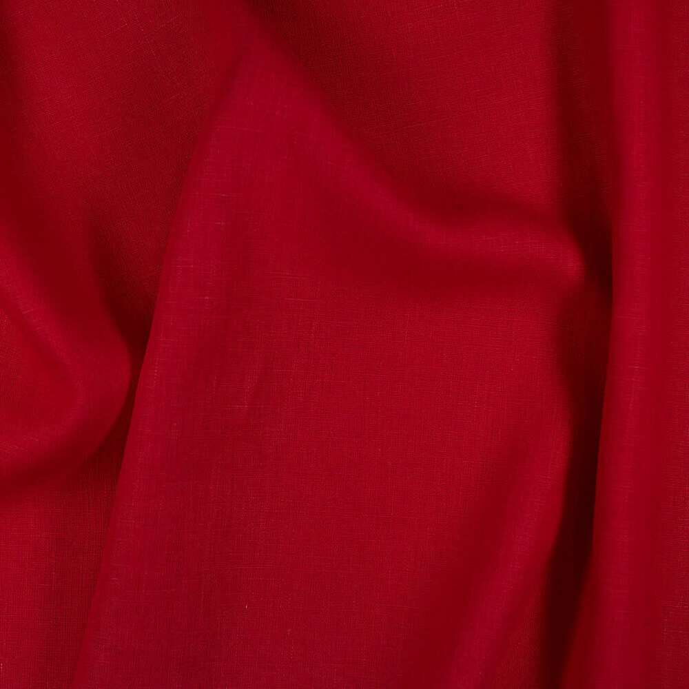 4C22 Rustic  Cherry 100% Linen Fabric