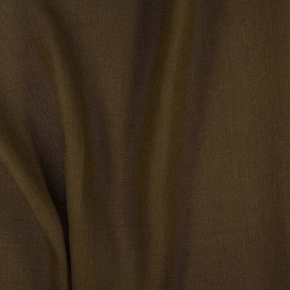 4C22 Rustic  Olive 100% Linen Fabric