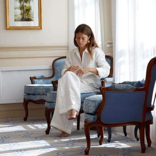 IL019 All-purpose 100% Linen Fabric Bleached Fs Signature Finish