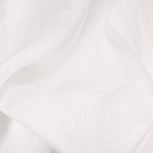 IL030 Gauze Optic White 100% Linen Wholesale Fabric by the Bolt