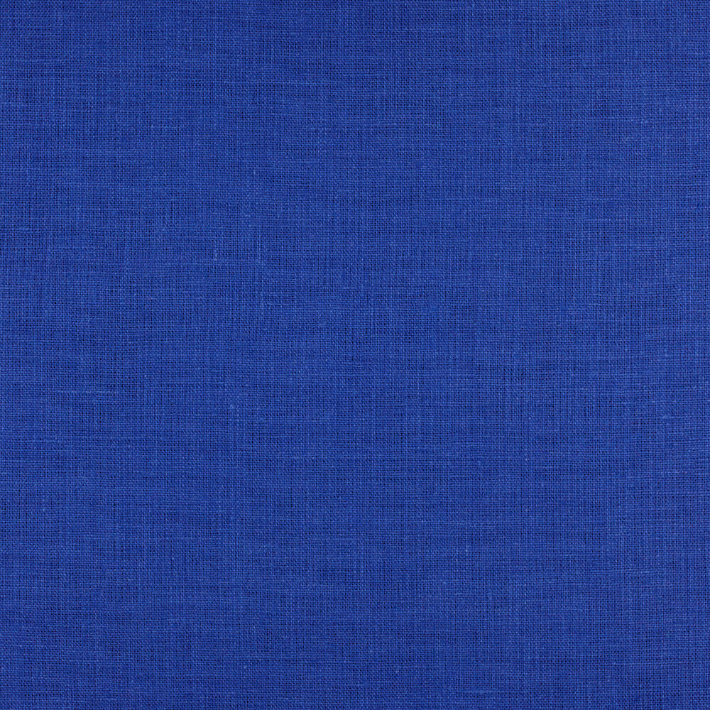 IL019 All-purpose 100% Linen Fabric Deep Ultramarine Softened