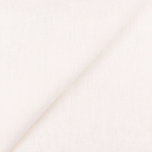 Fabric IL041 Open Weave 100% Linen Fabric Optic White Fs Premier Finish